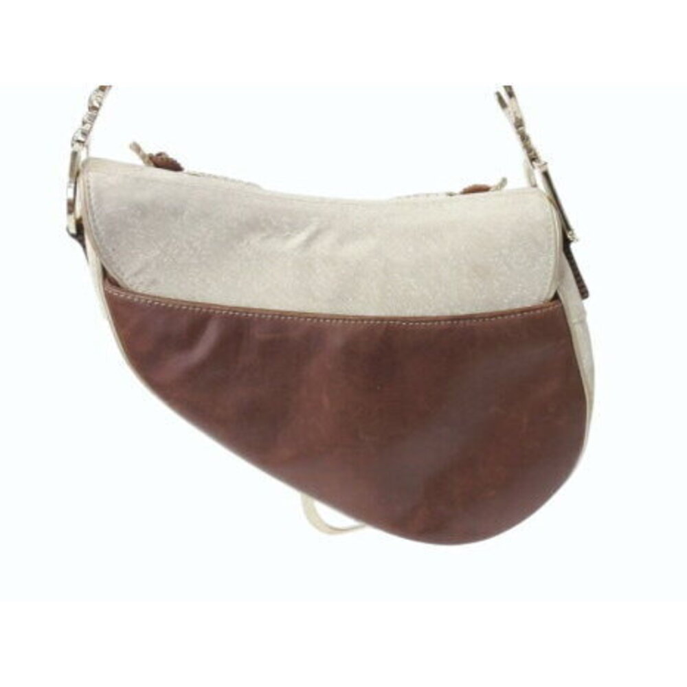 CHRISTIAN DIOR Limited Edition Floral Flower Flower Saddle Bag Shoulder Brown - Picture 3 of 8